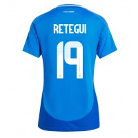 Italien Mateo Retegui #19 Fußballbekleidung Heimtrikot Damen EM 2024 Kurzarm